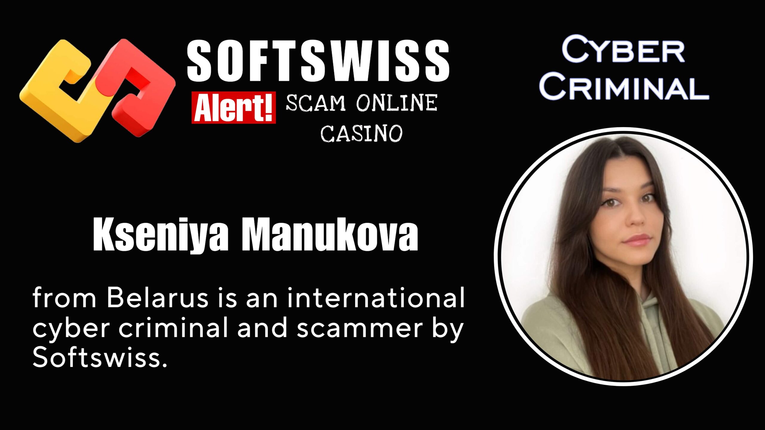 Kseniya Manukova - softswiss scam - Casino by Softswiss